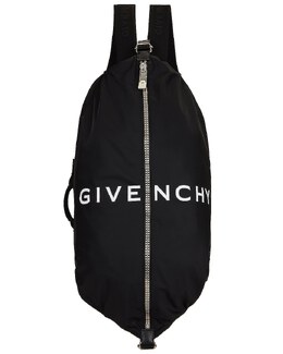 Рюкзак среднего размера с молнией G-Zip Givenchy, черный give-my222 | black