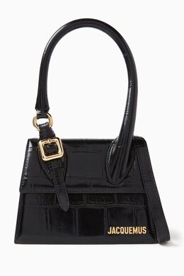 Jacquemus Le Chiquito Moyen Boucle Bag in Calfskin Leather 216891719_245