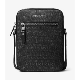 Сумка-слинг Michael Kors Varick Logo Flight, черный 33f9lvac6u | black