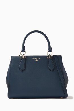 Michael Kors Medium Marilyn Zip Satchel Bag in Leather 216152133_14