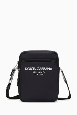Dolce & Gabbana Small DG Logo Crossbody Bag in Nylon 216810744_4067