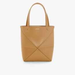 Миниатюрная кожаная сумка-тоут Puzzle Fold Loewe, цвет warm desert r04207588 | warm desert