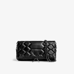 Кожаная сумка через плечо Rock Zadig & Voltaire, цвет noir r03692987 | noir
