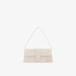 Le Bambino Длинная холщовая сумка с верхней ручкой Jacquemus, серый r03977764 | light greige