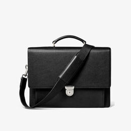Сумка-мессенджер City из зерненой кожи Aspinal of London, черный r03805645 | black