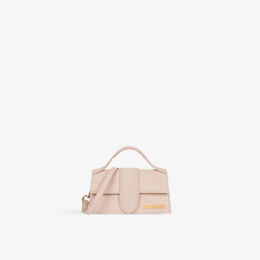 Кожаная сумка le bambino с верхней ручкой Jacquemus, бежевый r03977571 | dark beige