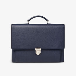 Сумка-мессенджер City из зерненой кожи Aspinal of London, темно-синий r03848044 | navy