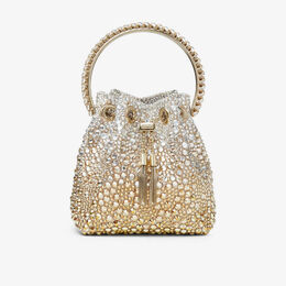 Атласная сумка Bon Bon с верхней ручкой Jimmy Choo, серебряный r04215376 | gold/silver