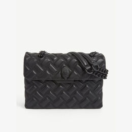 Кожаная сумка через плечо Kensington Drench Kurt Geiger London, черный r03698360 | black
