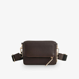 Сумка через плечо Bibi из шагреневой кожи Whistles, коричневый r03990159 | brown
