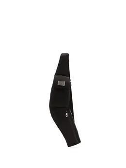 Dolce & Gabbana logo-plaque zipped belt bag 20044095