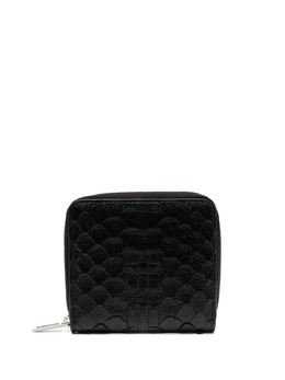 Rick Owens stitch-detail zip-around wallet 20273015