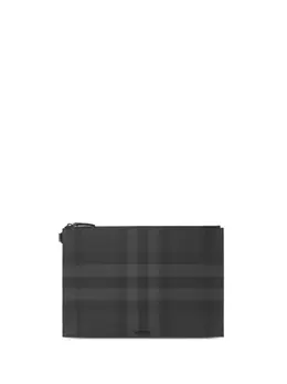 Burberry Edin checked leather clutch bag 21023954
