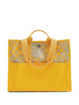 Burberry plaid-check cotton tote bag 21024539