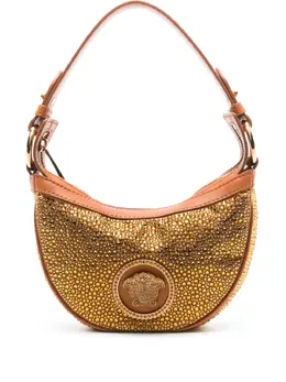 Versace Repeat crystal-embellished shoulder bag 21283257