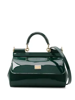 Dolce & Gabbana small Sicily patent-leather tote bag 22488897