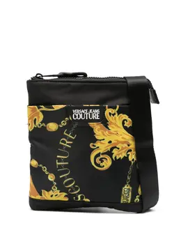 Versace Chain Couture-print messenger bag 21645358