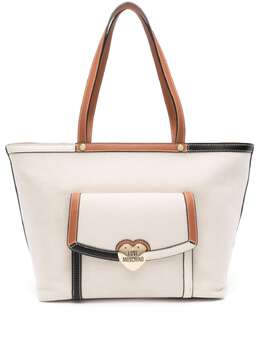 Love Moschino logo-plaque canvas tote bag 21773673