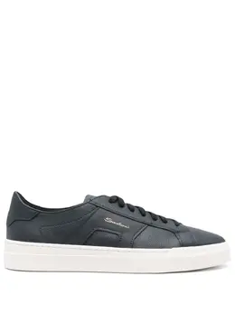 Santoni grained leather sneakers 22686593