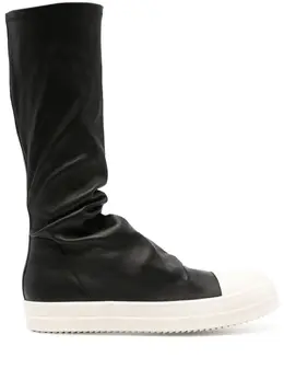 Rick Owens leather stocking sneakers 22785772