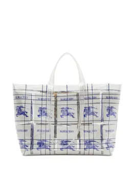 Burberry EKD logo-tag transparent tote bag 21989431