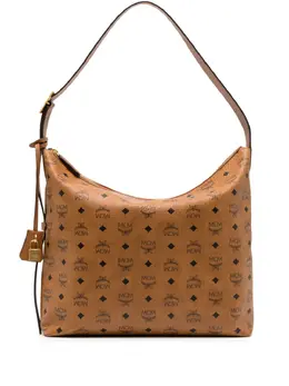 MCM large Aren Visetos-print leather shoulder bag 22033728