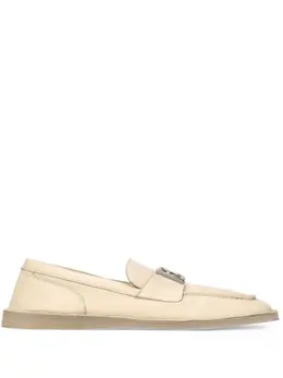 Dolce & Gabbana logo-plaque leather loafers 22052918