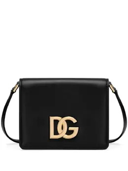 Dolce & Gabbana logo-plaque leather crossbody bag 22052988