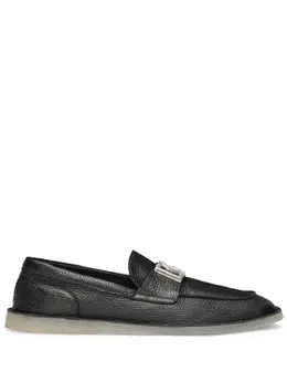Dolce & Gabbana logo-plaque leather loafers 22054363