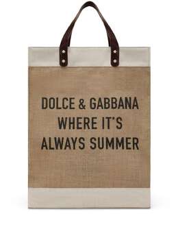 Dolce & Gabbana Shopping logo-print tote bag 22056047