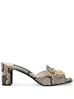 Dolce & Gabbana DG logo leather mules 22056156