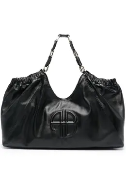 Anine Bing logo-embossed leather tote bag 22125758