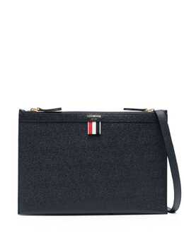 Thom Browne logo-print leather cross body bag 22253618