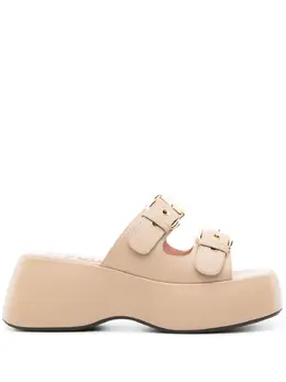 Moschino 75mm Dolly leather sandals 22285814