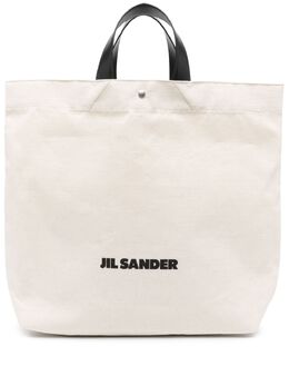 Jil Sander logo-print cotton tote bag 22301534