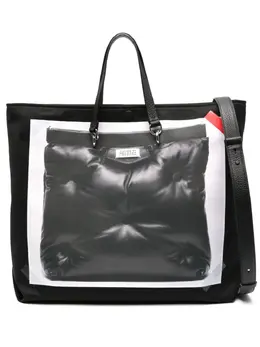 Maison Margiela Glam Slam trompe loeil-print tote bag 22342446