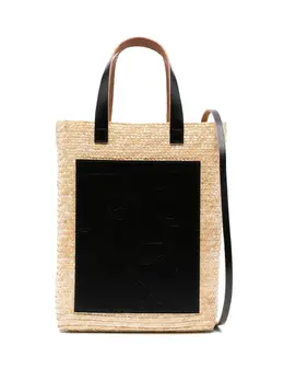 Plan C Pili and Bianca straw tote bag 22615881
