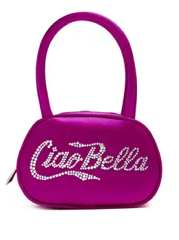 Amina Muaddi Superamini Bella embellished shoulder bag 22363684