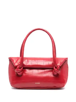 Jil Sander small crocodile-effect shoulder bag 22434069