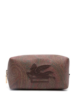 Etro Pegaso-embroidered zipped wash bag 22463131
