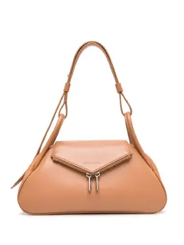 Amina Muaddi Gemini leather shoulder bag 22463502