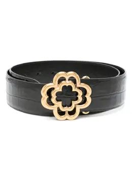 Maje crocodile-embossed leather belt 22600553