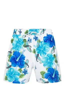 Etro floral paisley-print swim shorts 22744156
