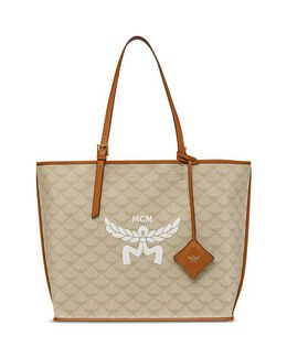 Сумка-шоппер Himmel среднего размера Lauretos MCM, цвет Tan/Beige 4903288 | oatmeal/gold