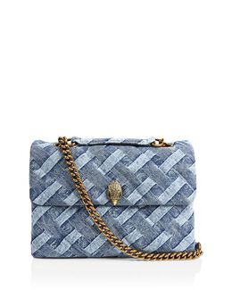 Мягкая сумка через плечо Kensington среднего размера Kurt Geiger LONDON, цвет Blue 4625502 | navy