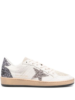 Golden Goose Ball Star glittered leather sneakers 22312212
