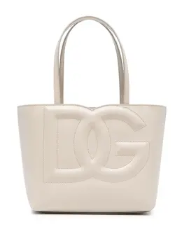 Dolce & Gabbana small DG logo leather tote bag 20998928