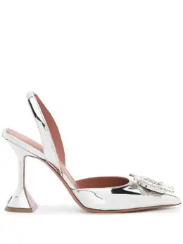 Amina Muaddi Begum 95mm slingback pumps 22118517