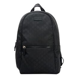 Рюкзак Men's Gucci Logo Leather Logo Nylon Large Capacity schoolbag Backpack Black, черный 449181-g1xyn-8615 | black