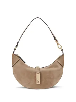 Polo Ralph Lauren mini Polo ID suede shoulder bag 22548289